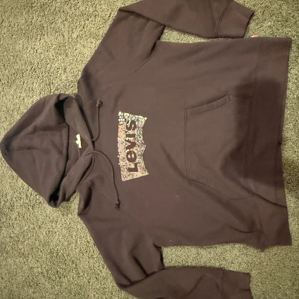Levi's Women's Dark Black Hoodie